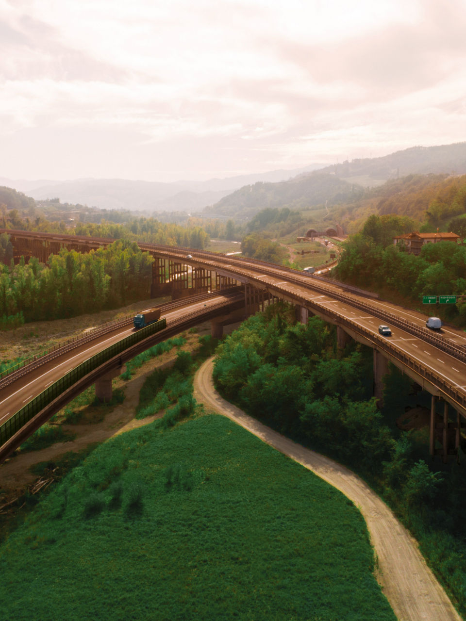 Highway infrastructure in Italy