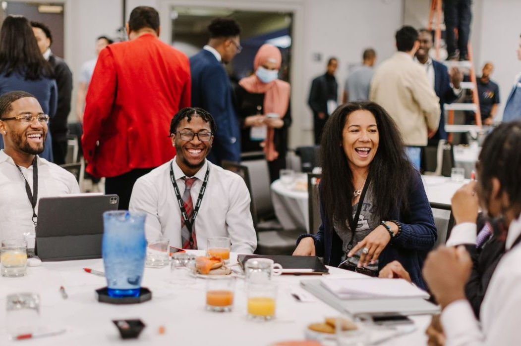 Blackstone LaunchPad Participants at Table