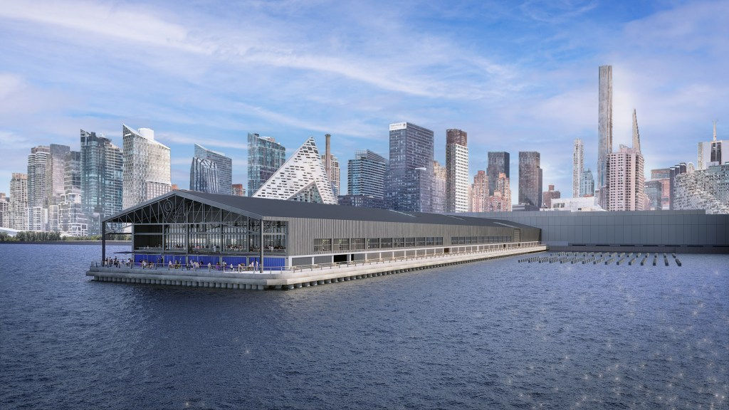 Sunset Pier 94, view from the pier mockup
