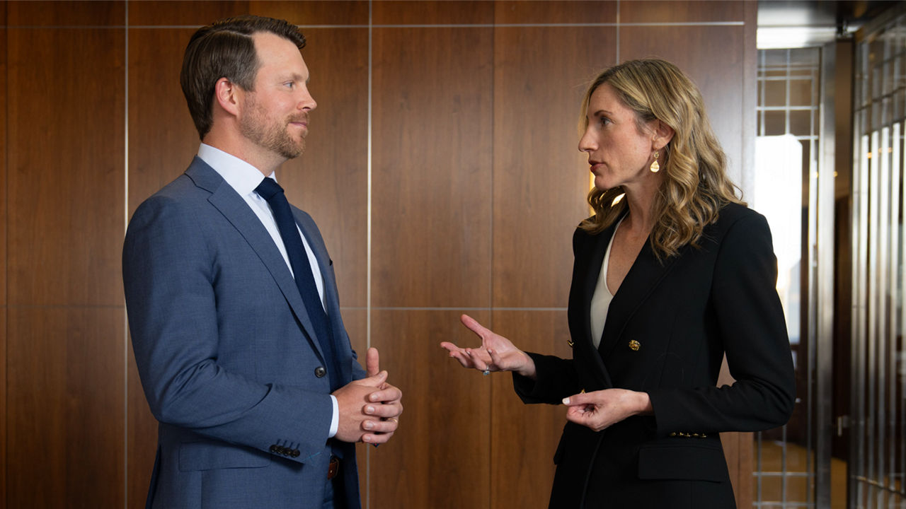 From left to right: Teddy Desloge and Kate Rubenstein
