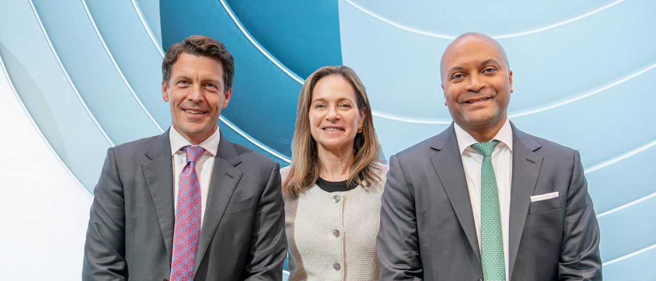 From left to right: Brad Marshall, Joan Solotar and Carlos Whitaker