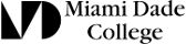 Miami Dade College Horizontal Black Logo