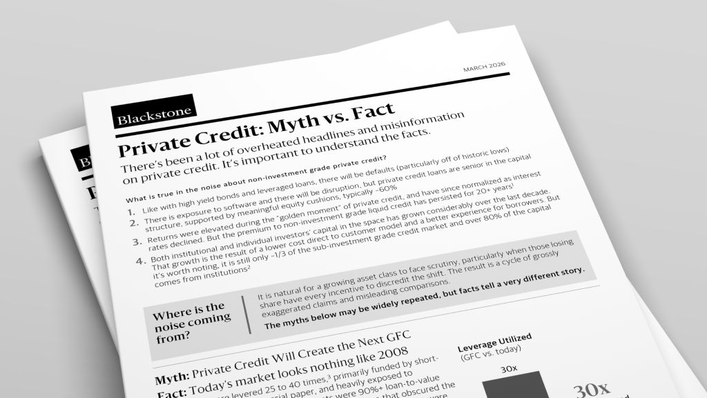BX Newsletter: Private Credit - Myth vs. Fact